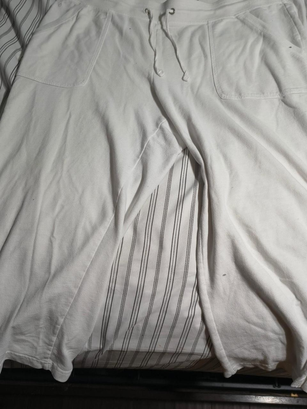 White Stag Men's White Drawstring Joggers